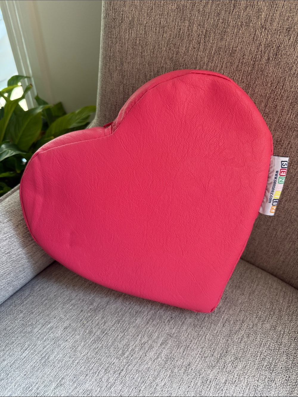 Senseez Pink Heart Vibrating Sensory Cushion / Calming Pillow ASD/ ADHD
